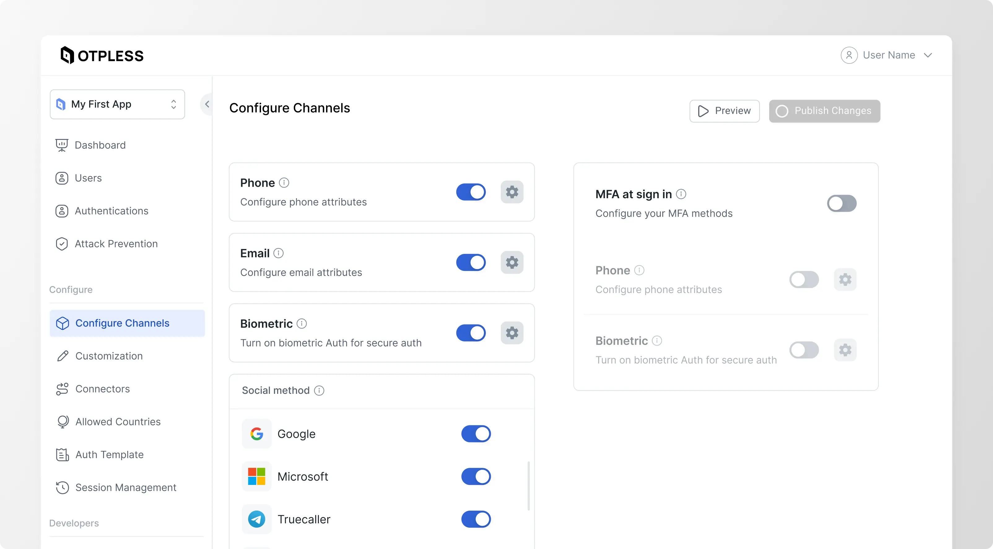 Configure Channel